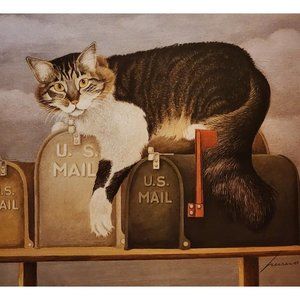 Vintage "Rocky Selland" Art Print by Lowell Herrero 